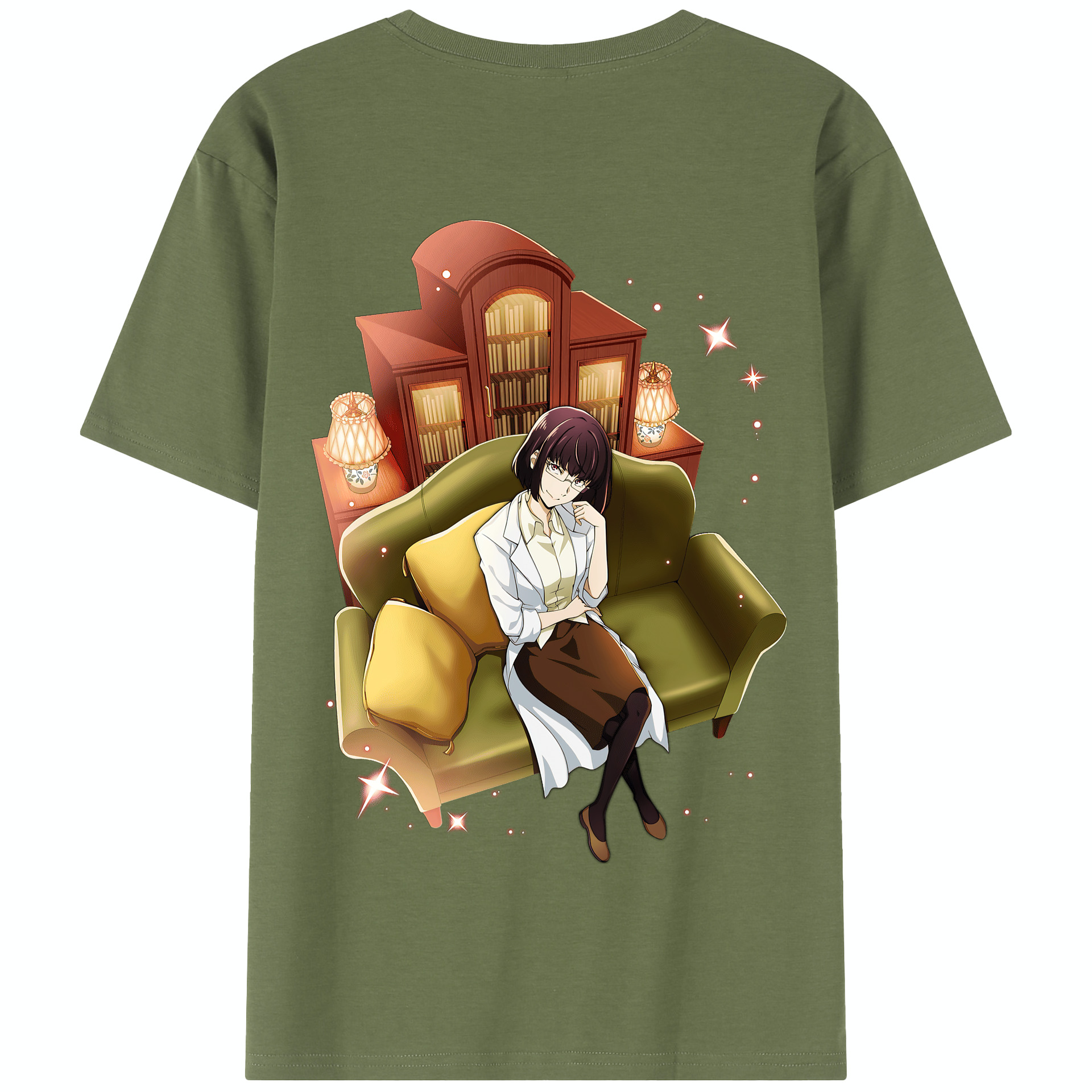 （画像用） 文豪ストレイドッグス Bungo Stray Dogs 綿100％半袖Tシャツ（背面プリント）